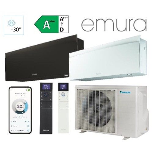 FTXTJ30AB / RXTJ30A Sieninis šilumos siurblys Daikin Emura 3,0kW / 3,2kW