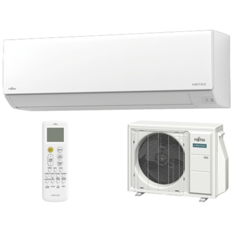 Sieninis šilumos siurblys Fujitsu Premium Arctic (ASEH12KHCBN-AOEH12KHCBN) 3,5/4,0 kW