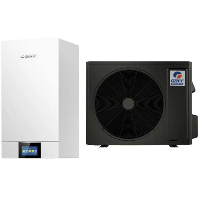 GREE oras-vanduo šilumos siurblys VERSATI IV (GRS-CQ12Pd/Nh H3-M1-I / GRS-CQ12Pd/Nh H3-M1-O) 12,2 kW