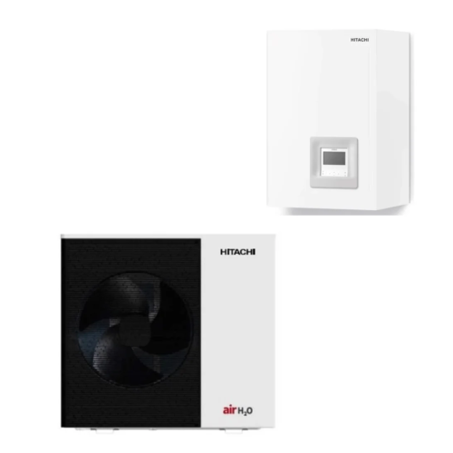 Šilumos siurblys oras-vanduo Hitachi airH2O 600 S (HIT-RWM-3.5R3E / HIT-RAS-3.5WHRP2E) 8,5kW