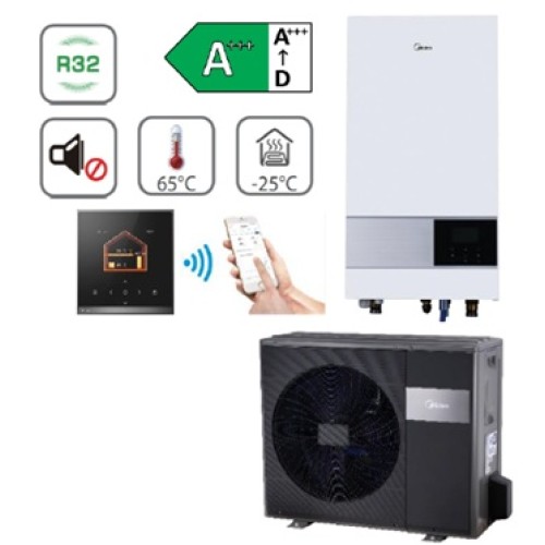 HB-A160/CDS90GN8-B2 / MHA-V12W/D2RN8-B2 Midea šilumos siurblys oras-vanduoM-THERMAL ARCTIC