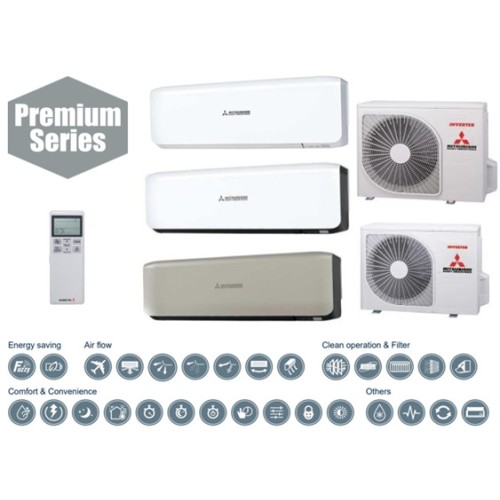 Mitsubishi Heavy Industries šilumos siurblys oras-oras SRK-ZS-WB, 5,0/5,8kW