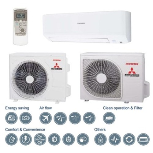 Mitsubishi Heavy Industries šilumos siurblys oras-oras SRK-ZSP-W, 2,5/2,8 kW