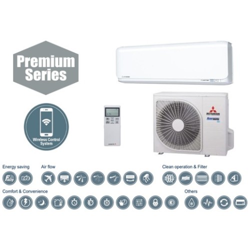 Mitsubishi Heavy Industries šilumos siurblys oras-oras SRK-ZT Nordic Inverter, 2,0/2,7 kW