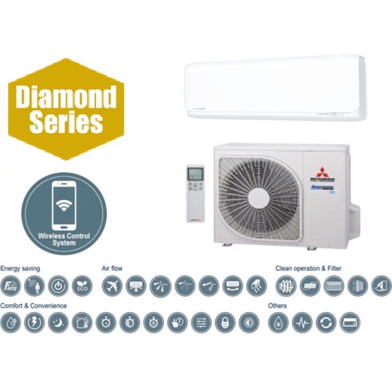 Mitsubishi Heavy Industries šilumos siurblys oras-oras SRK-ZTX Arctic Hyper Inverter, 2,0/2,7 kW