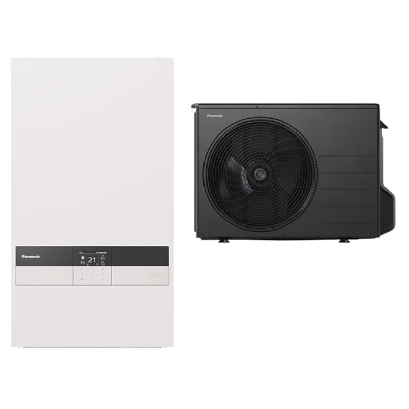 Šilumos siurblys oras - vanduo Panasonic be talpos (WH-SDC0309K3E5 / WH-UDZ03KE5) 3 kW