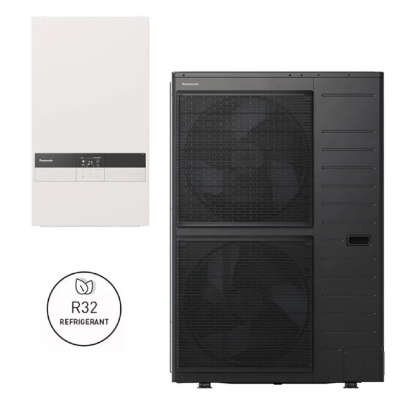 Šilumos siurblys oras - vanduo Panasonic be talpos (WH-SDC16K3E8 / WH-UDZ16KE8) 16 kW