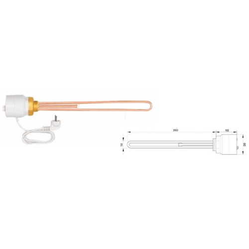 Elektrinis kaitinimo elementas GWARANT (B9ELM-MW150M)