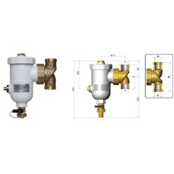 Magnetinis šildymo sistemos filtras (T2MUT-7.030.02131) Magnetinis šildymo sistemos filtras (T2MUT-7.030.02131)