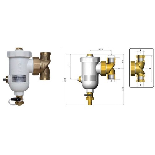 Magnetinis šildymo sistemos filtras (T2MUT-7.030.02131)