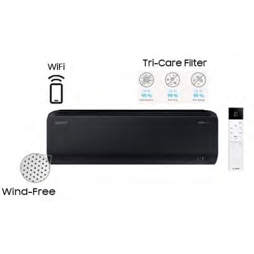 Samsung bevėjė “Multi-Split“ tipo sistemos vidinė sieninė dalis Wind Free Avant S2 Black AR70F12C1ABNEU 3,5/4,0 kW