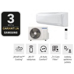 Bevėjis šilumos siurblys Samsung Wind Free Elite S2 (AR70F09CAAWNEU-AR70F09CAAWXEU) 2,5/3,2 kW