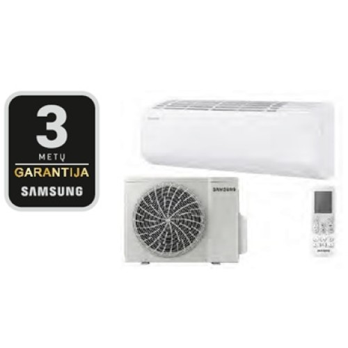 Bevėjis šilumos siurblys Samsung Wind Free Luzon S2 (AR50F09C1BHNEU / AR50F09C1BHXEU) 2,5/3,2 kW