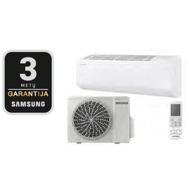 Bevėjis šilumos siurblys Samsung Wind Free Luzon S2 (AR50F24C1BHNEU / AR50F24C1BHXEU) 6,5/7,4 kW