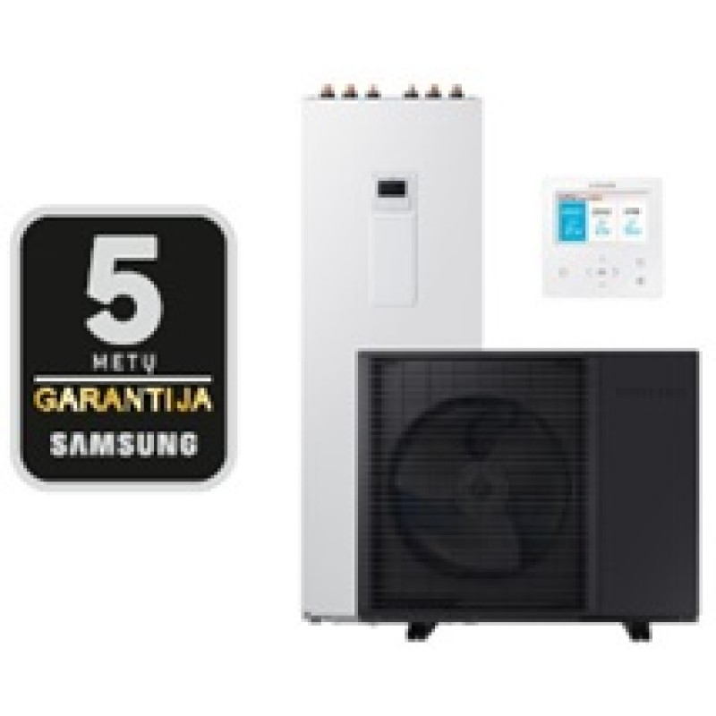 Samsung oras-vanduo šilumos siurblys su talpa (AE260CNWMEG/EU-AE080BXYDEG/EU-MWR-WW10KN) 8,0 kW