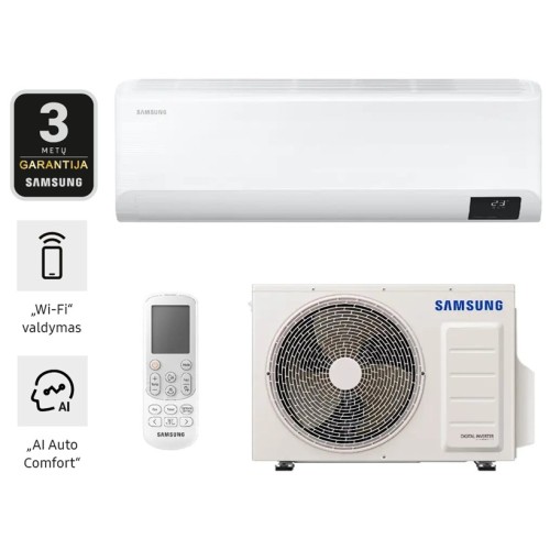 Šilumos siurblys Samsung Nordic Essential (AR12TXFZBWKNEE / AR12TXFZBWKXEE) 3,5/4,0 kW
