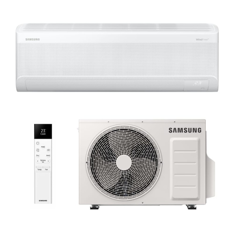 Bevėjis šilumos siurblys Samsung Nordic WindFree Geo S2 (AR70F09CABWNEE / AR70F09CABWXEE) 2,5/3,2 kW