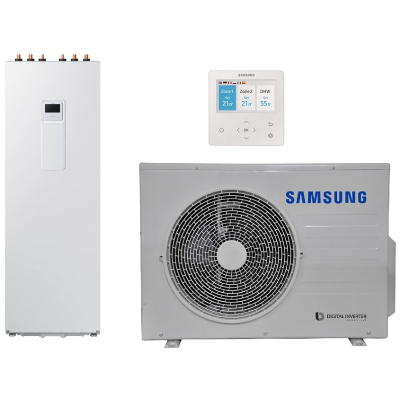 Samsung oras-vanduo šilumos siurblys su talpa (AE260RNWSGG/EU-AE090CXEDGG/EU-MWR-WW10KN) 9,0 kW