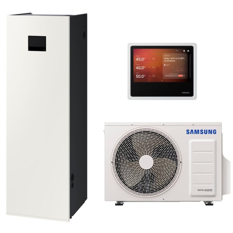 Samsung oras-vanduo šilumos siurblys su talpa (AE200DNWSPG/EU-AE040RXEDEG/EU) 4,4 kW