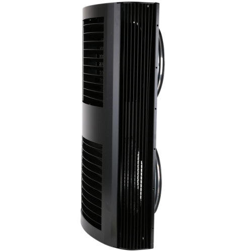 Dvigubas sieninis gaubtas 250 juodas