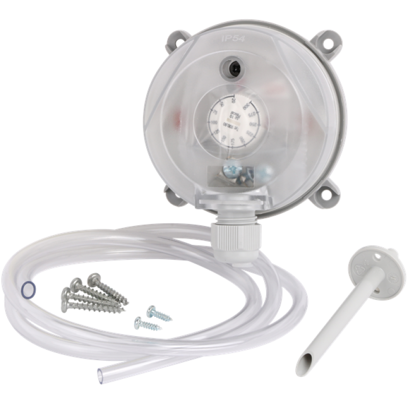 Slėgio apsauga virtuviniam gaubtui su laidu