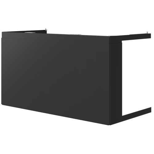 Ortakių uždengimas KS3 atvirais šonais, juodas