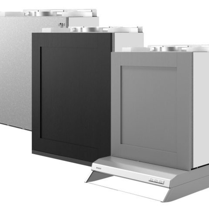 Kompaktiškas rotacinis rekuperatorius Flexit Nordic KS3 RER, dešininis