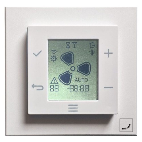 Evo Sense belaidis daugiafunkcis valdiklis su LCD ekranu Zehnder EVO serijos rekuperatoriui.