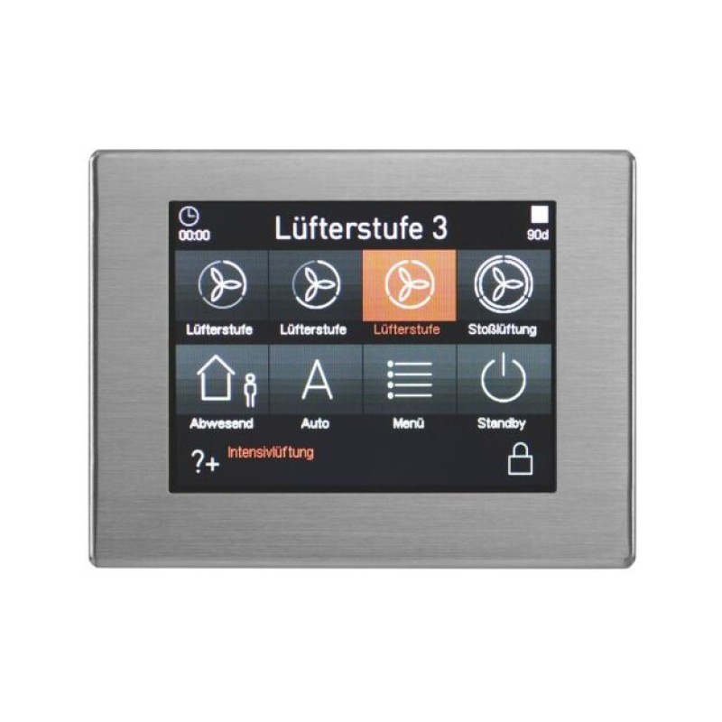 TFT RD valdymo pultas spalvotu jutikliniu skydeliu Zehnder Paul Climos ir Zehnder Paul Focus vėdinimo įrenginiams.