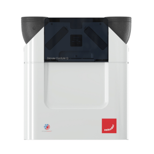 Vertikalus entalpinis Zehnder ComfoAir Q 350 ERV TR rekuperatorius.