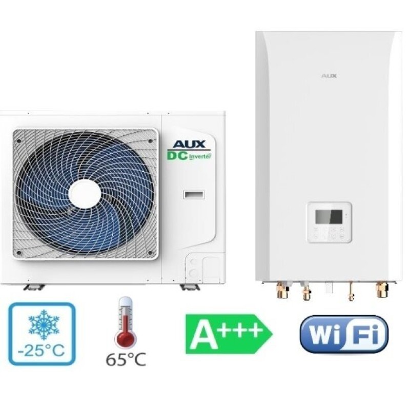 Šilumos siurblys oras - vanduo AUX be talpos (ACHP-H12/5R3HA-I / ACHP-H12/5R3HA-O) 12 kW