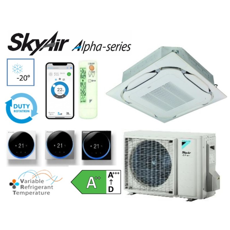 FCAG35B / RZAG35B Kasetinis oro kondicionierius Daikin (Round Flow) 3,5kW / 4,0kW