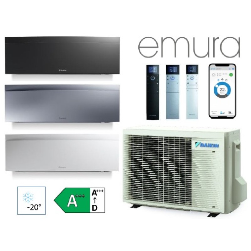 FTXJ42AW9 / RXJ42A9 Sieninis oro kondicionierius Daikin Emura 4,2kW / 5,4kW