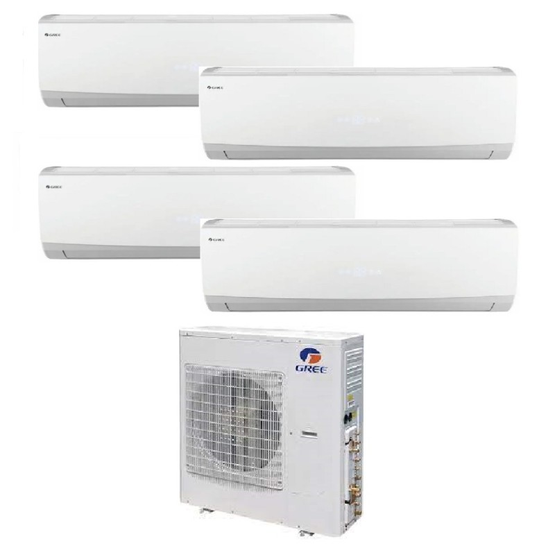 Multi split komplektas 4 kambariams Gree Lomo Nordic (GWHD(36)NK6OO + 3xGWH09QCXB–K6DNC2F/I + GWH12QCXB-K6DNC2F/I)