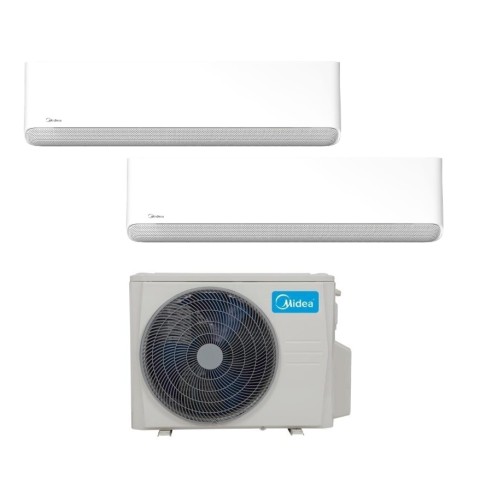 Multi split komplektas 2 kambariams Midea BREEZELESS E (M2OE-18HFN8-Q + 2xMSCB1BU-12HRFN8-QRD1GW)