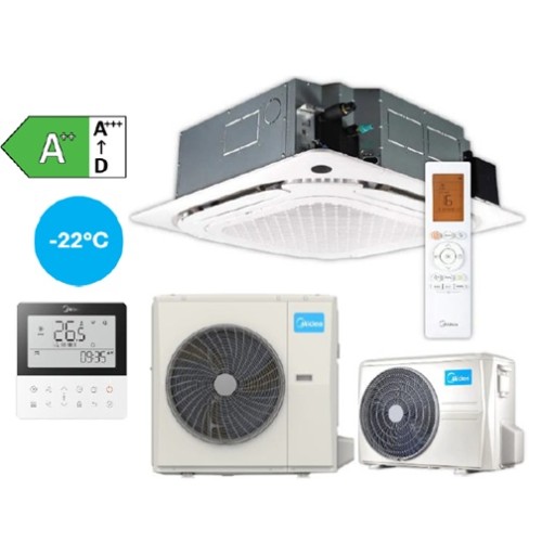 MCD1-24HRFNX-QRD0W(GA) / MOX430U-24HFN8-QRD1W(GA) Kasetinis oro kondicionierius Midea Breezeless+ 7,0 kW / 7,6 kW