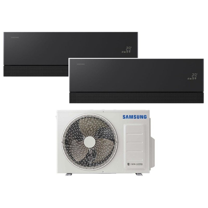 Multi split komplektas 2 kambariams Samsung WindFree Premiere+ (AJ050TXJ2KG/EU + 2xAR70H09CAABNEU)