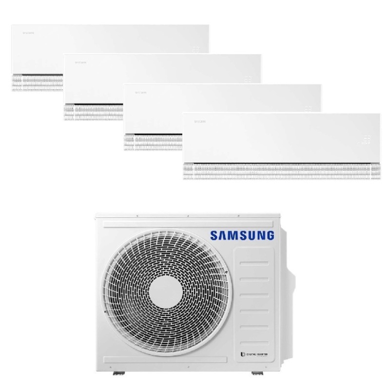 Multi split komplektas 4 kambariams Samsung WindFree Premiere+ (AJ080TXJ4KG/EU + 2xAR70H09CAAWNEU + 2xAR70H12CAAWNEU)